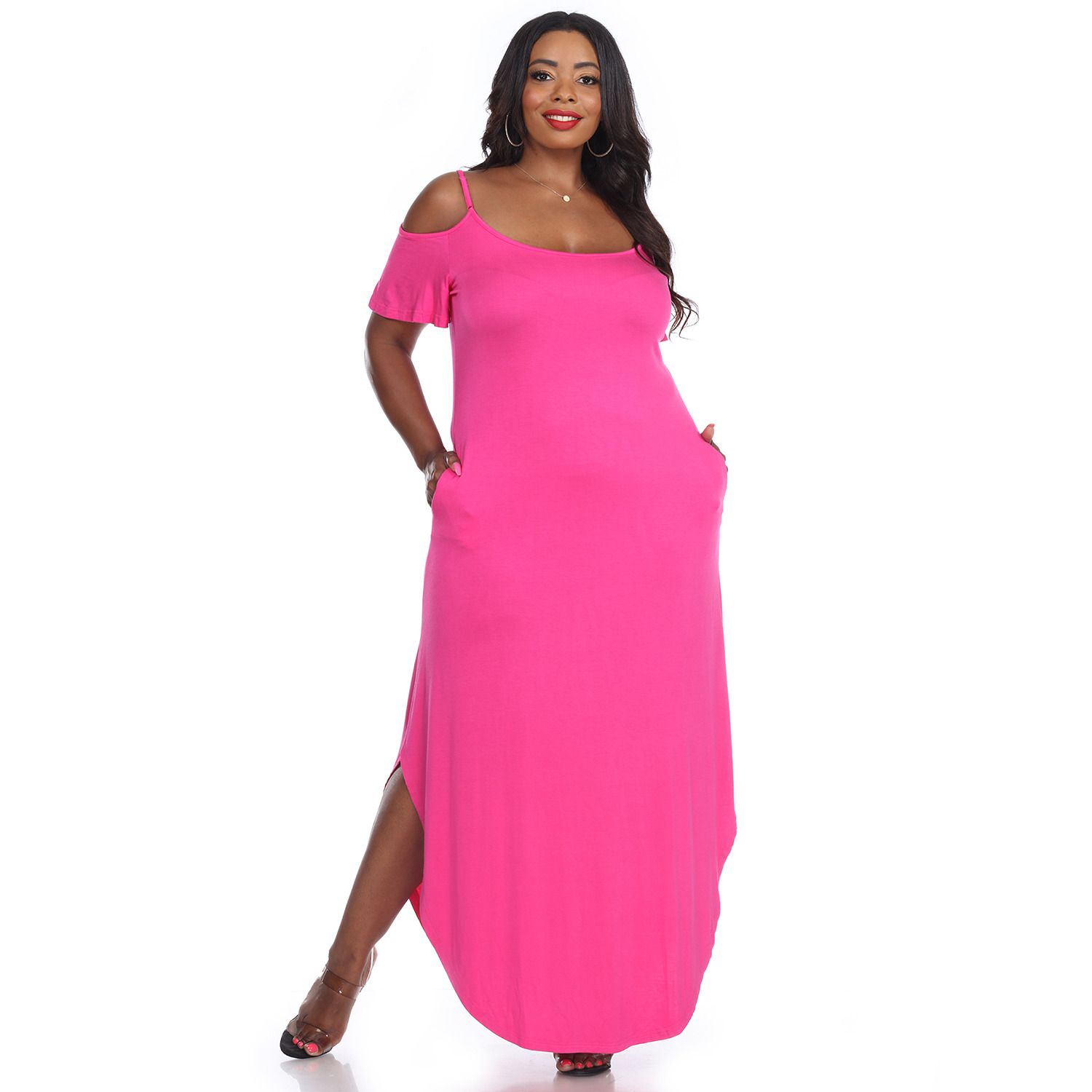 pink maxi sundress