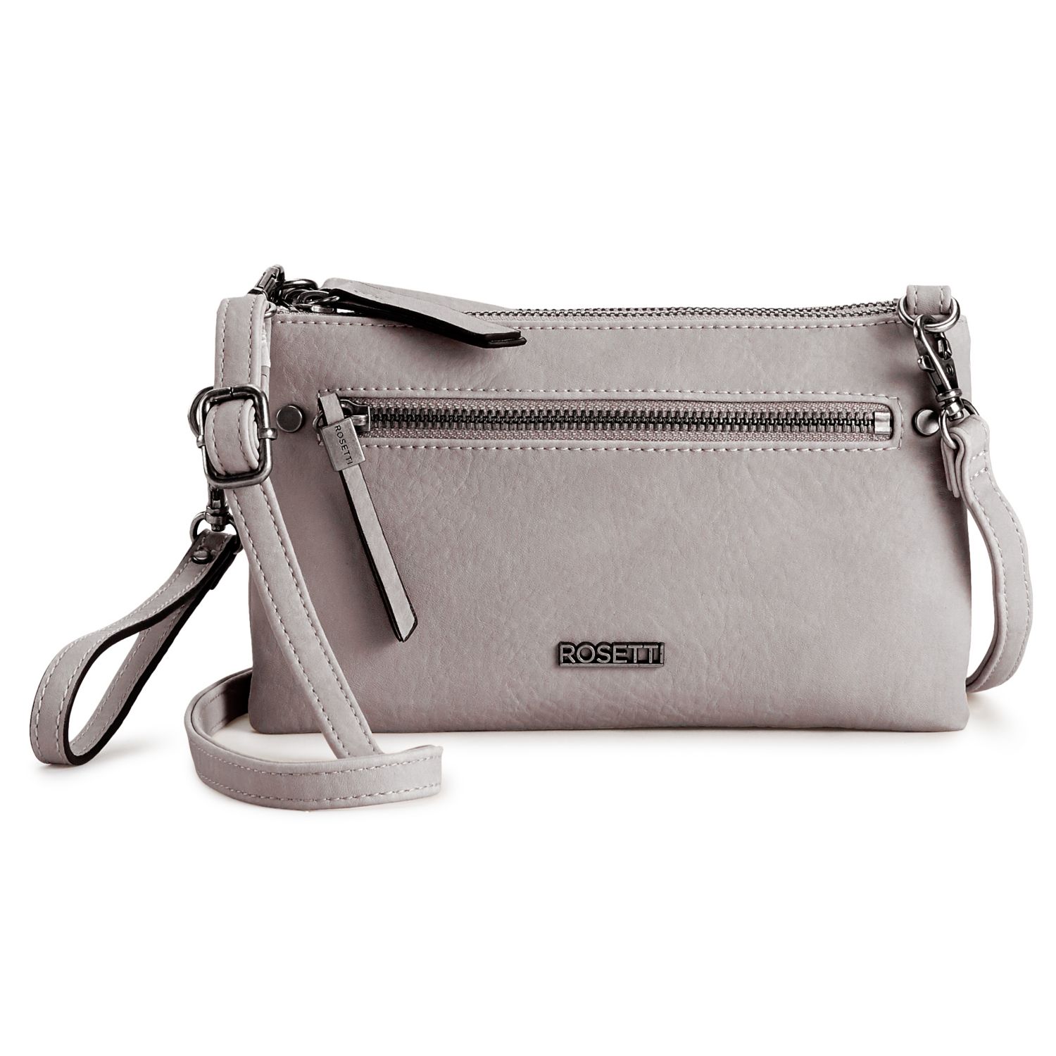 small gray crossbody purse