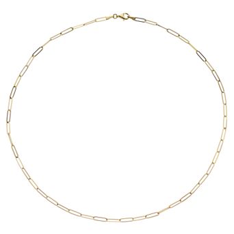 Color Romance 14k Gold Elongated Link Necklace