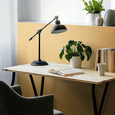 RoomMates Faux Woven Peel & Stick Wallpaper
