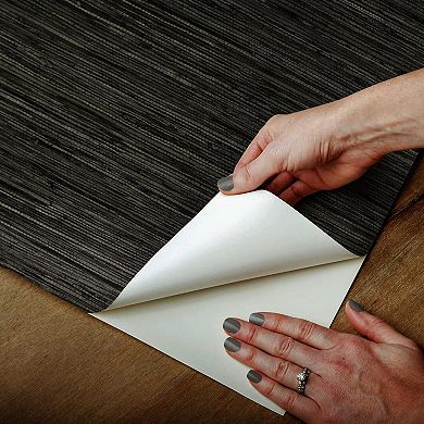 RoomMates Faux Grasscloth Peel & Stick Wallpaper