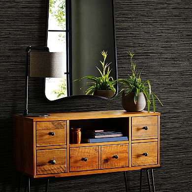 RoomMates Faux Grasscloth Peel & Stick Wallpaper
