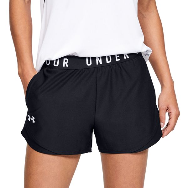 Women's Under Armour Play Up 3.0 Shorts - Black (XX SMALL)