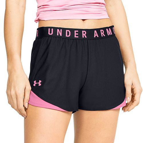 Buy Under Armour Heatgear Mid Rise Ball Shorts Women Pink, White