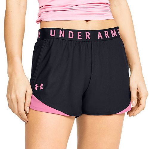 Under Armor Women Athletic Shorts Loose Fit Elastic Waist Heat Gear Bl –  Goodfair