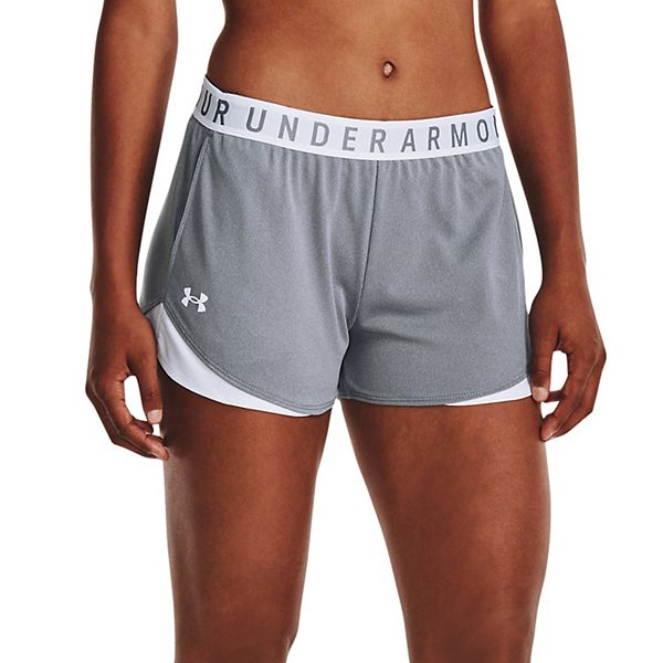 Women's Under Armour Play Up 3.0 Shorts - Steel Heather (XX SMALL)