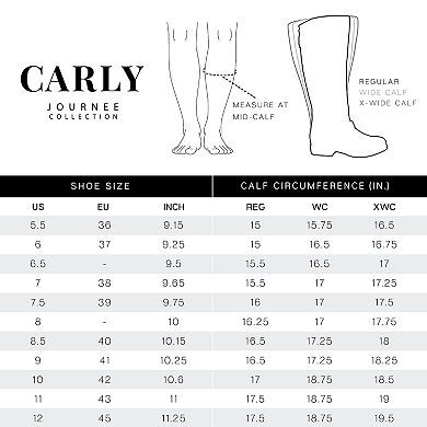 Journee Carly Women's Knee-High Boots