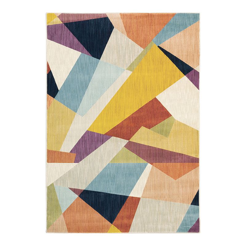 StyleHaven Xenia Colorful Facets Rug, Multicolor, 2X7.5 Ft