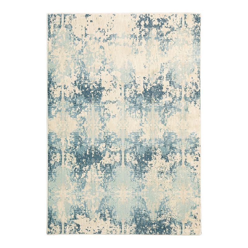 StyleHaven Xenia Faded Abstract Rug, White, 2X7.5 Ft