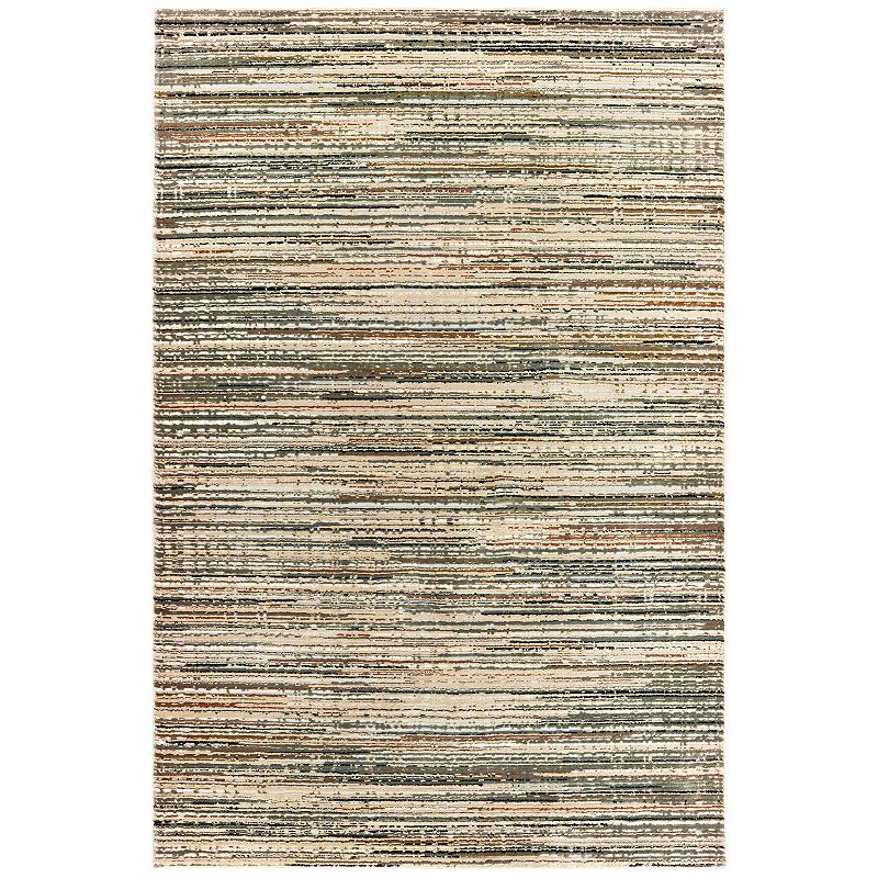 StyleHaven Brody Textured Striped Rug, White, 10X13 Ft