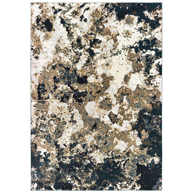 StyleHaven Brody Distressed Galaxy Rug, Blue, 10X13 Ft