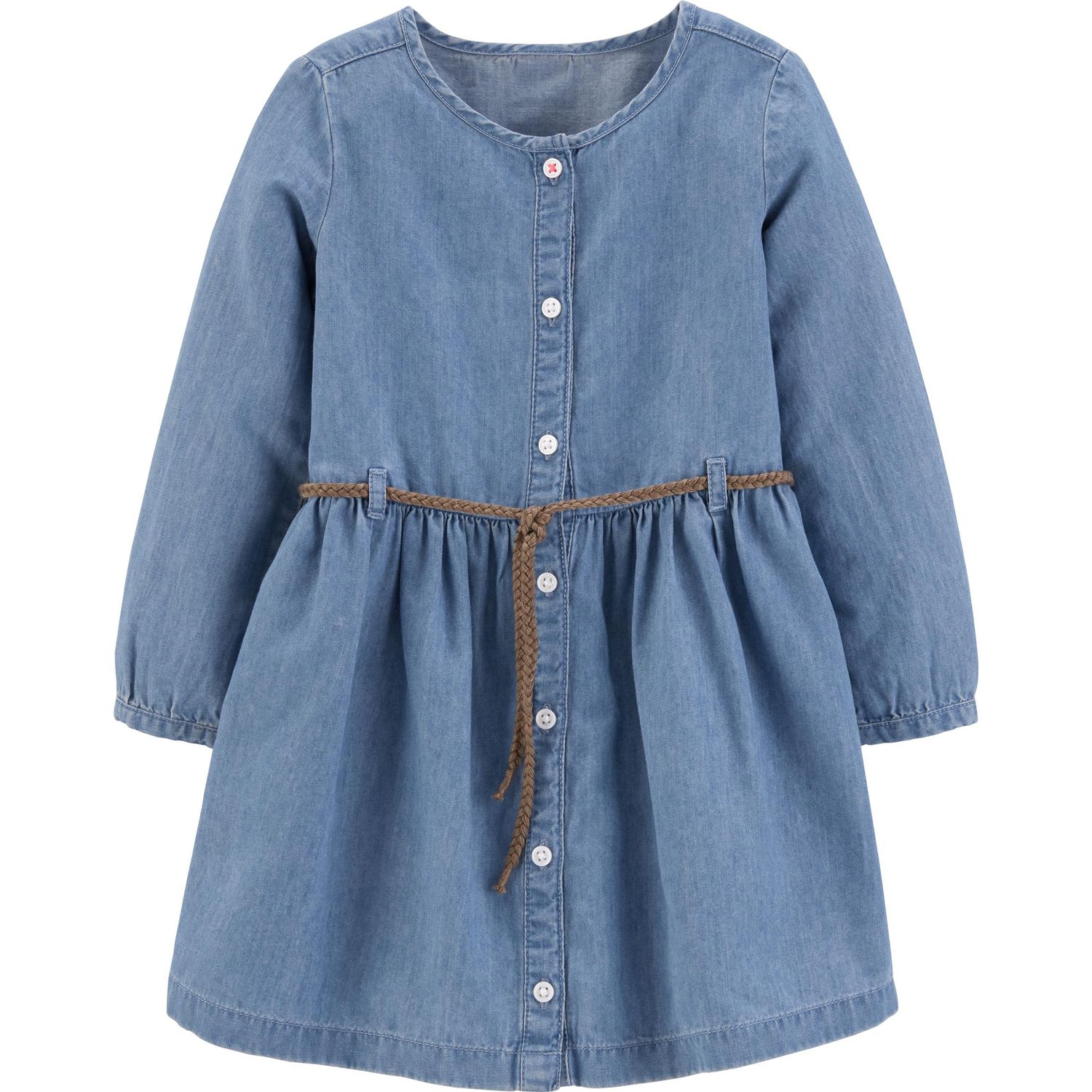 toddler denim shirt dress