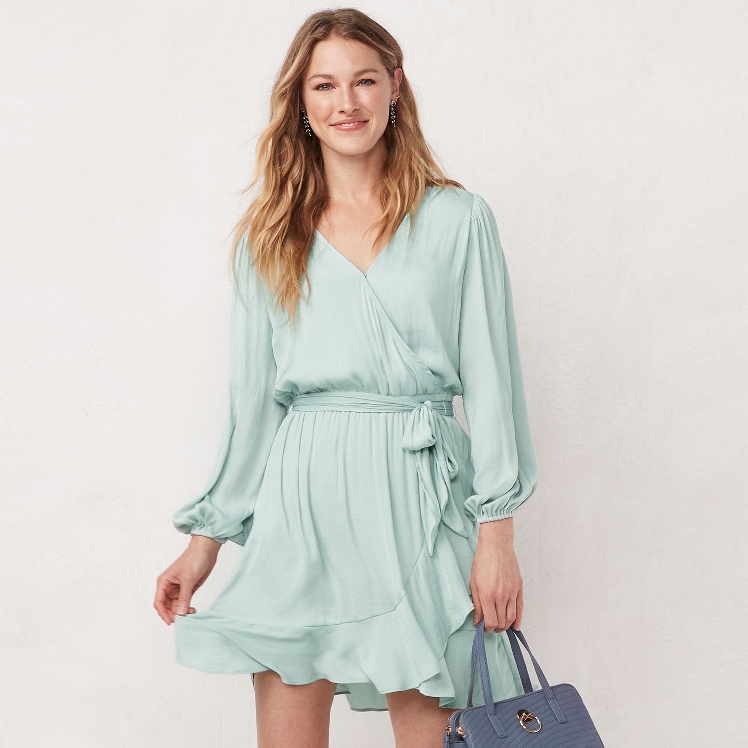 kohls light blue dress