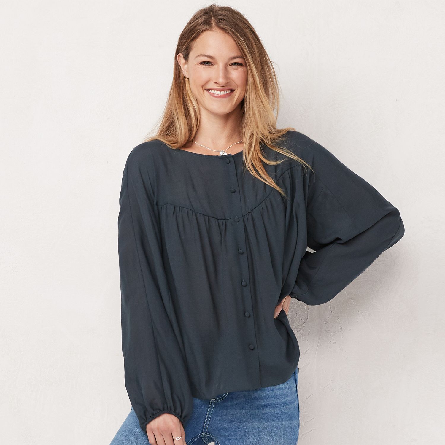 lauren conrad peasant top