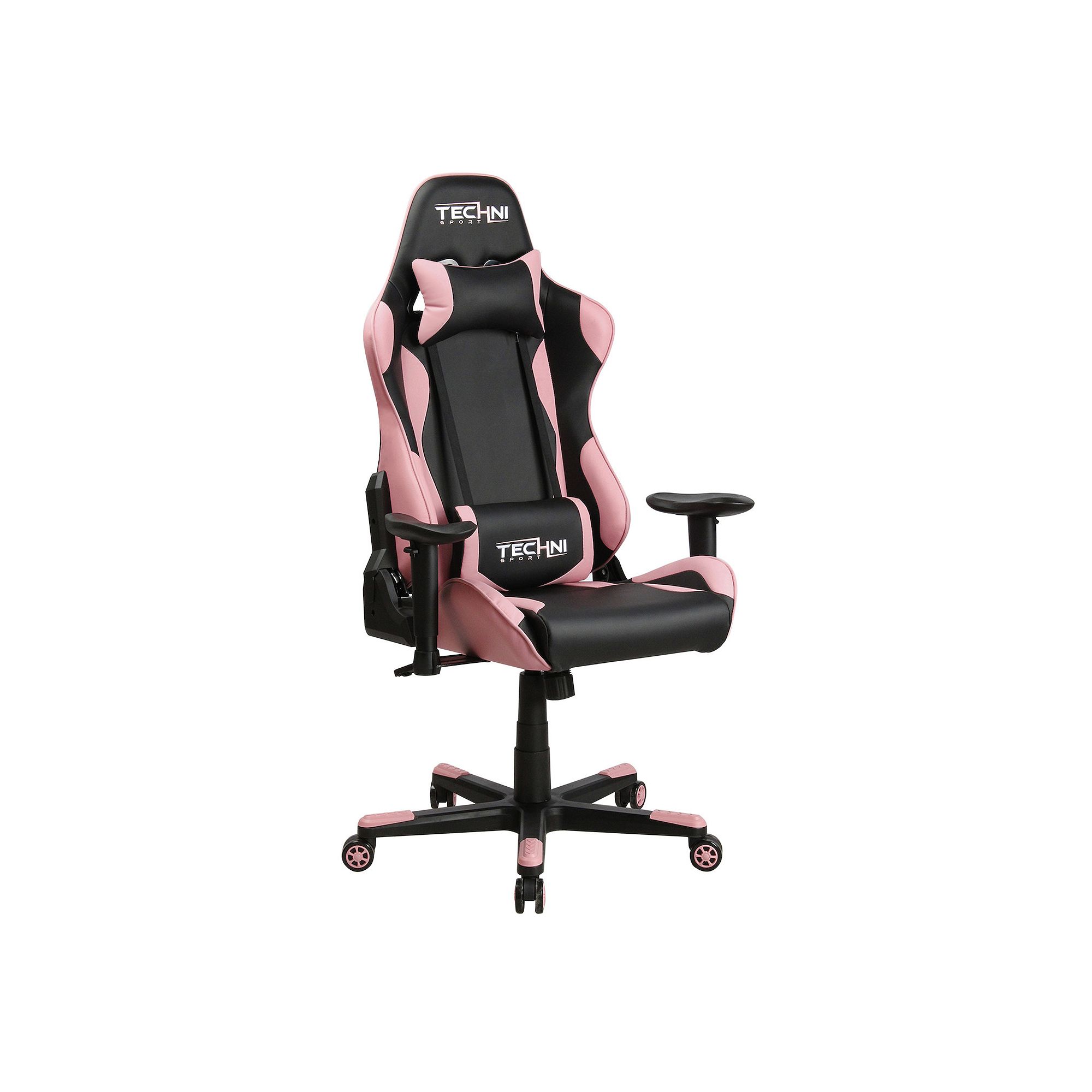 Techni Sport TS-4300 Ergonomic High Back Racer Style PC Gaming Chair, Pink