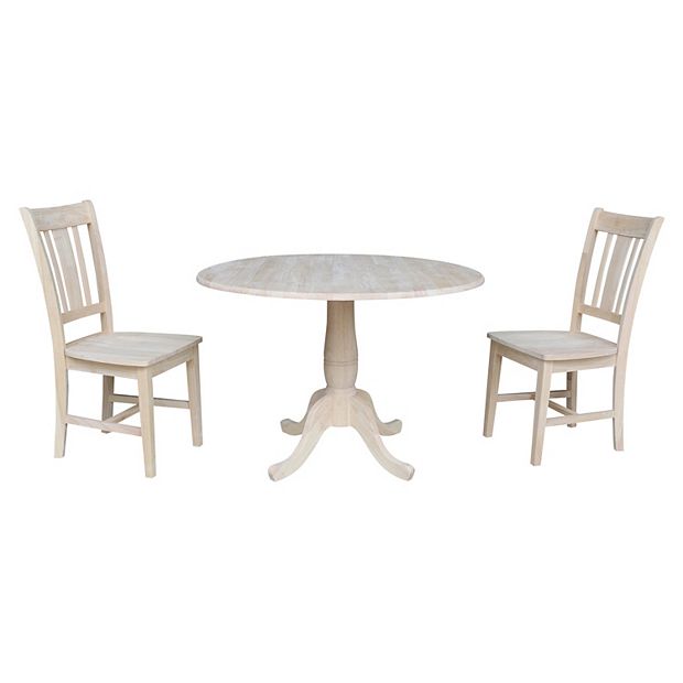 Unfinished discount dining set