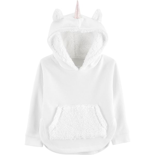 Toddler Girl Carter's Unicorn Pullover Fleece Hoodie