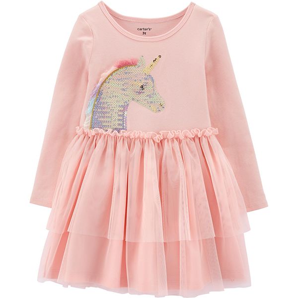 Toddler Girl Carter s Sequin Unicorn Tutu Dress