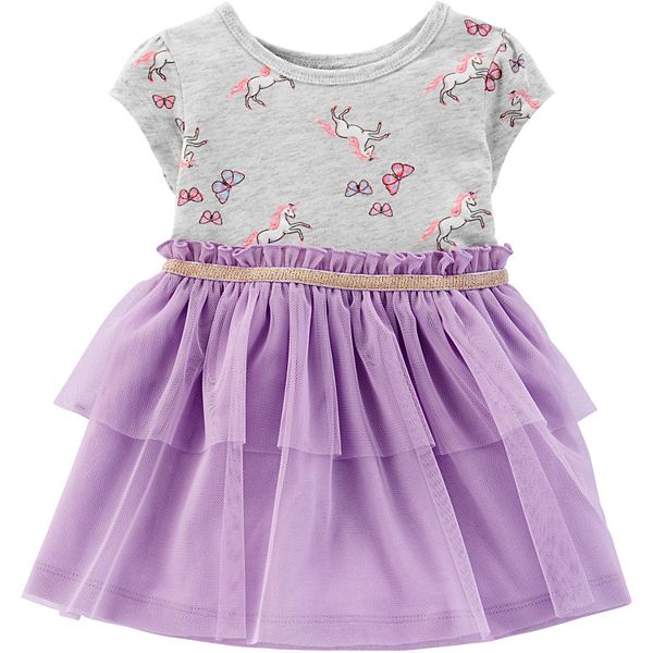 Carter's Baby Girl Pink Uniorn Tutu Dress Infant Sizes 