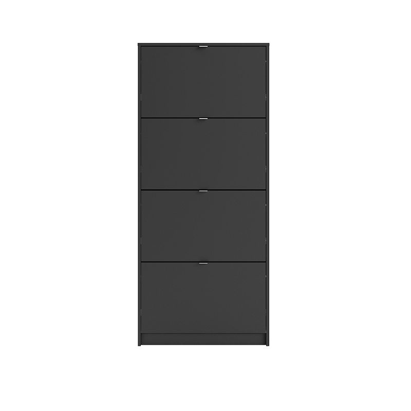 Tvilum 4-Drawer Shoe Cabinet, Black