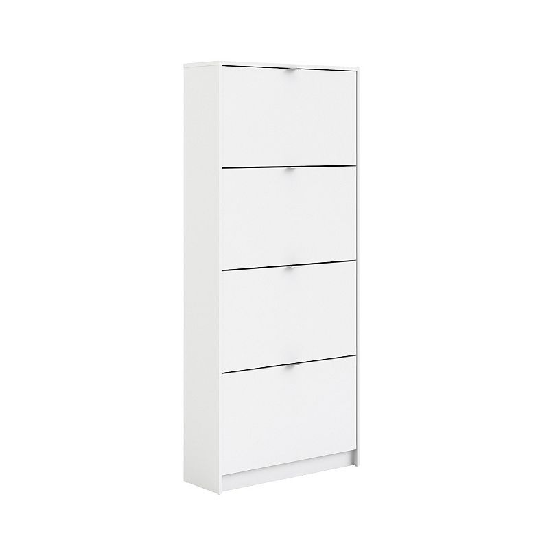 Tvilum 4-Drawer Shoe Cabinet, White