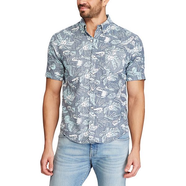 Men's Chaps Go Untucked ClassicFit Printed ButtonDown Shirt