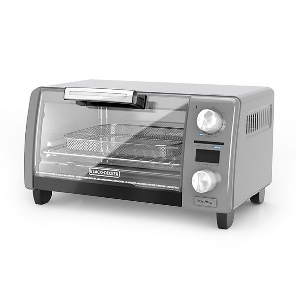 BLACK DECKER Crisp N Bake Air Fry Digital 4 Slice Toaster Oven