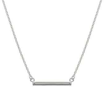 PRIMROSE Sterling Silver polished bar necklace