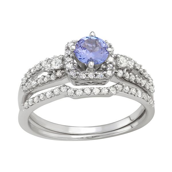 tanzanite wedding band