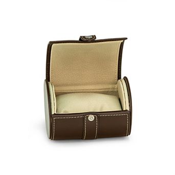 Brown Leather Travel Watch Case by Bey-Berk