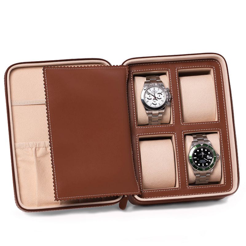 Drake Leather Watch Case, Brown