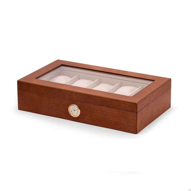 All In Time Wood Watch Box (Fits 10 Watches), Red Wood