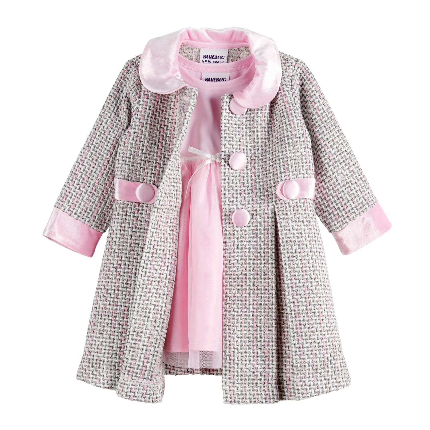 girls dress and coat set