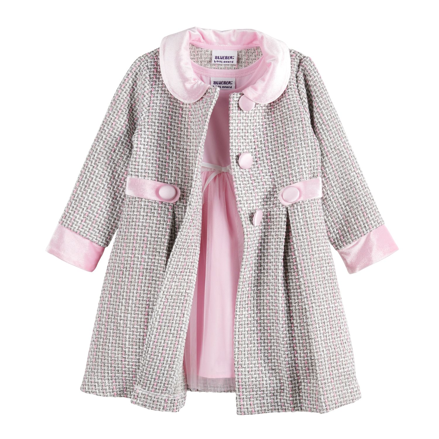 girls dress and coat set