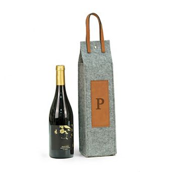 Monogrammed Travel Wine Tote