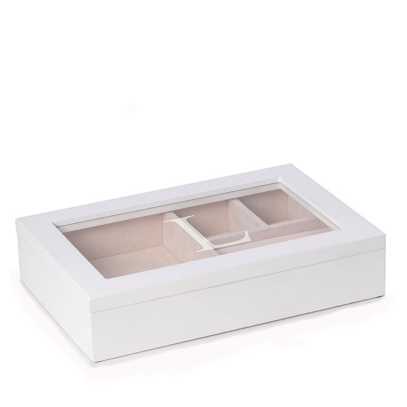 Penelope Monogrammed Wood Jewelry Box, Women's