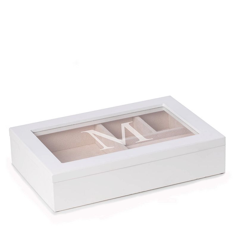 Penelope Monogrammed Wood Jewelry Box, Women's