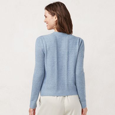 Women's LC Lauren Conrad Mixed Knit Crewneck Sweater