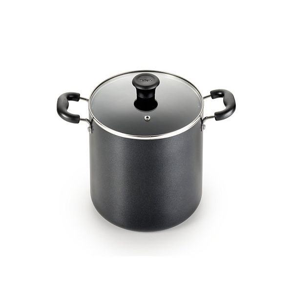 T-fal B3626164 Total-Non Stick 8-Qt. Stock Pot, Black