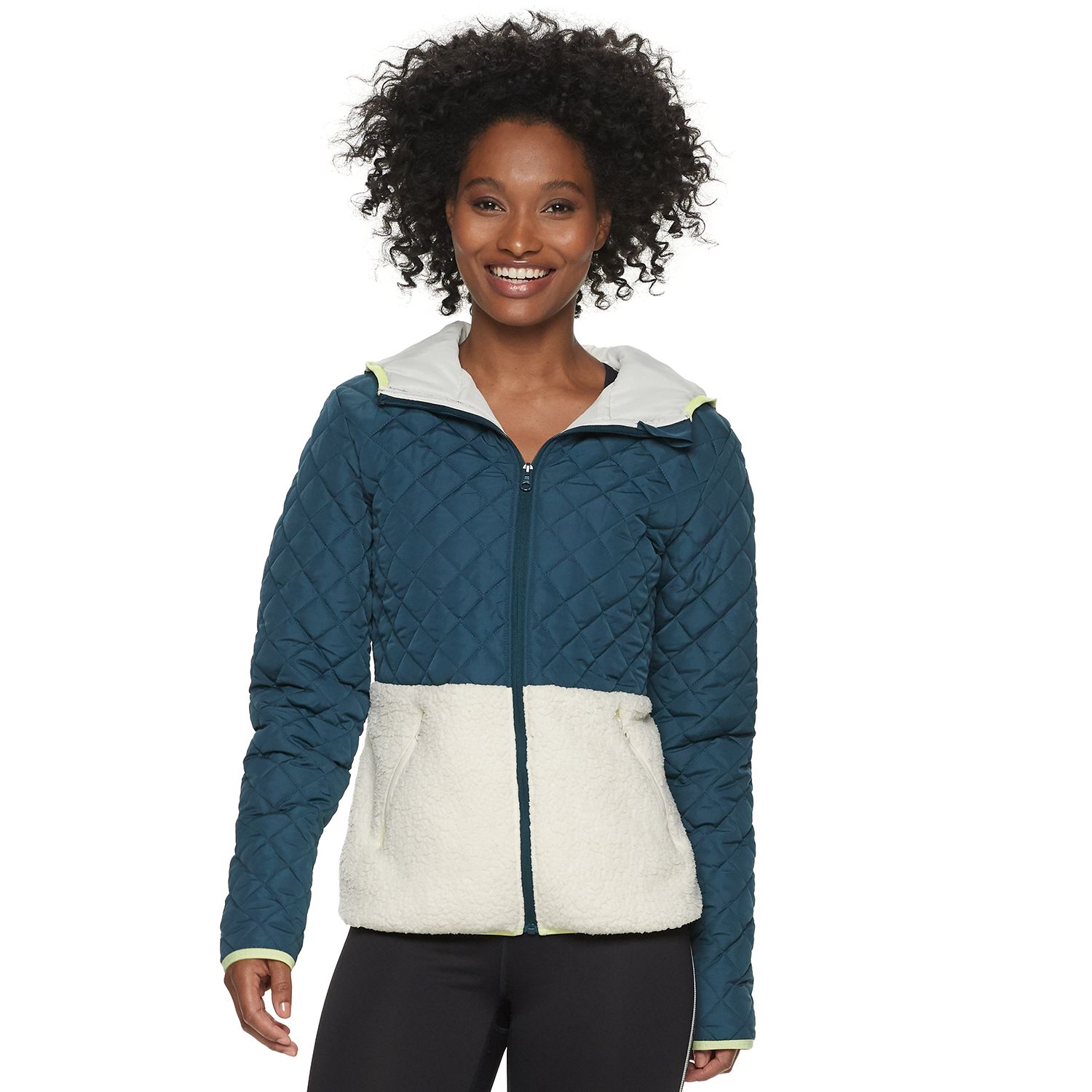 womens sherpa jacket with hood