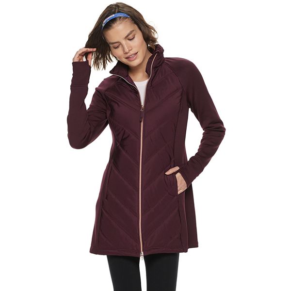 Women's FILA SPORT® Long MixedMedia Jacket