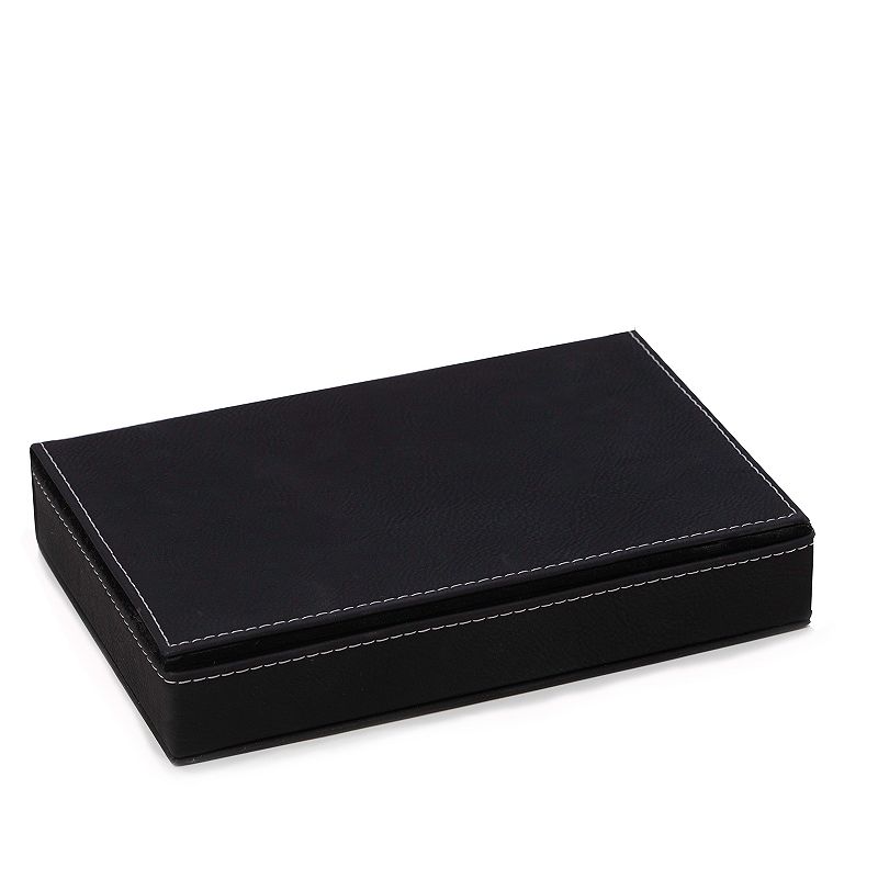 Two Deck Card Playing Set with Case by Bey-Berk, Black