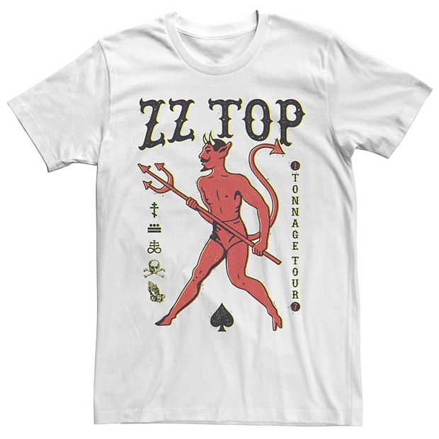 Men's ZZ Top Tonage Tour Vintage Devil Portrait Tee