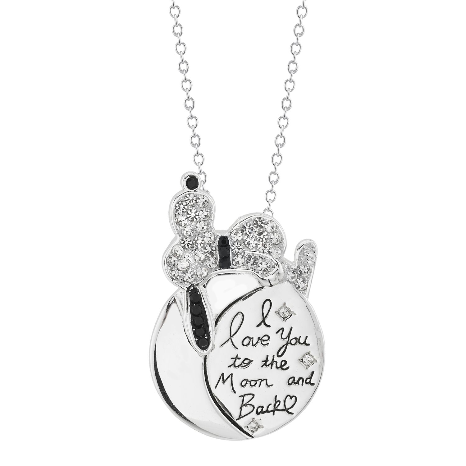 snoopy swarovski necklace