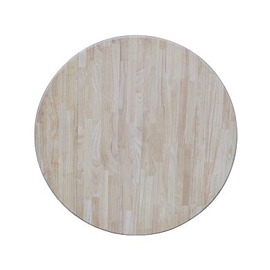 International Concepts Round Drop Leaf Pedestal Table