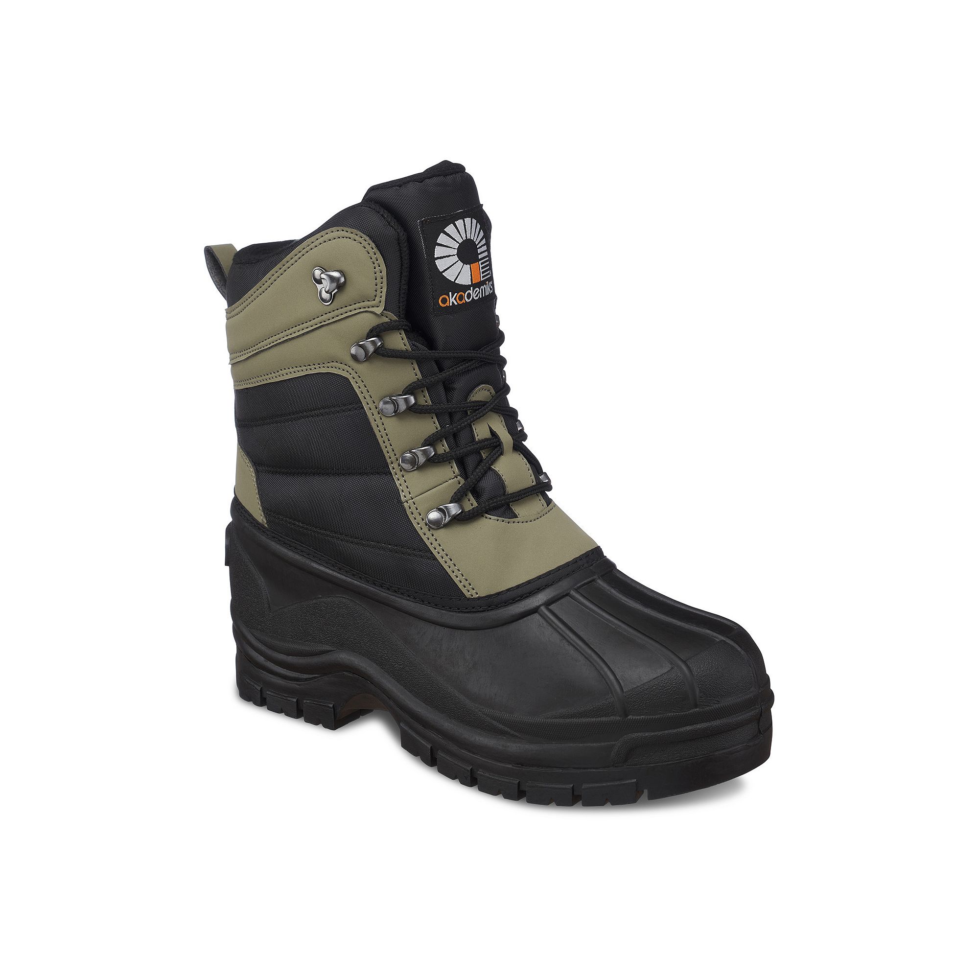 Akademiks Snow Mens Winter Boots, Size: 8 Medium, Green