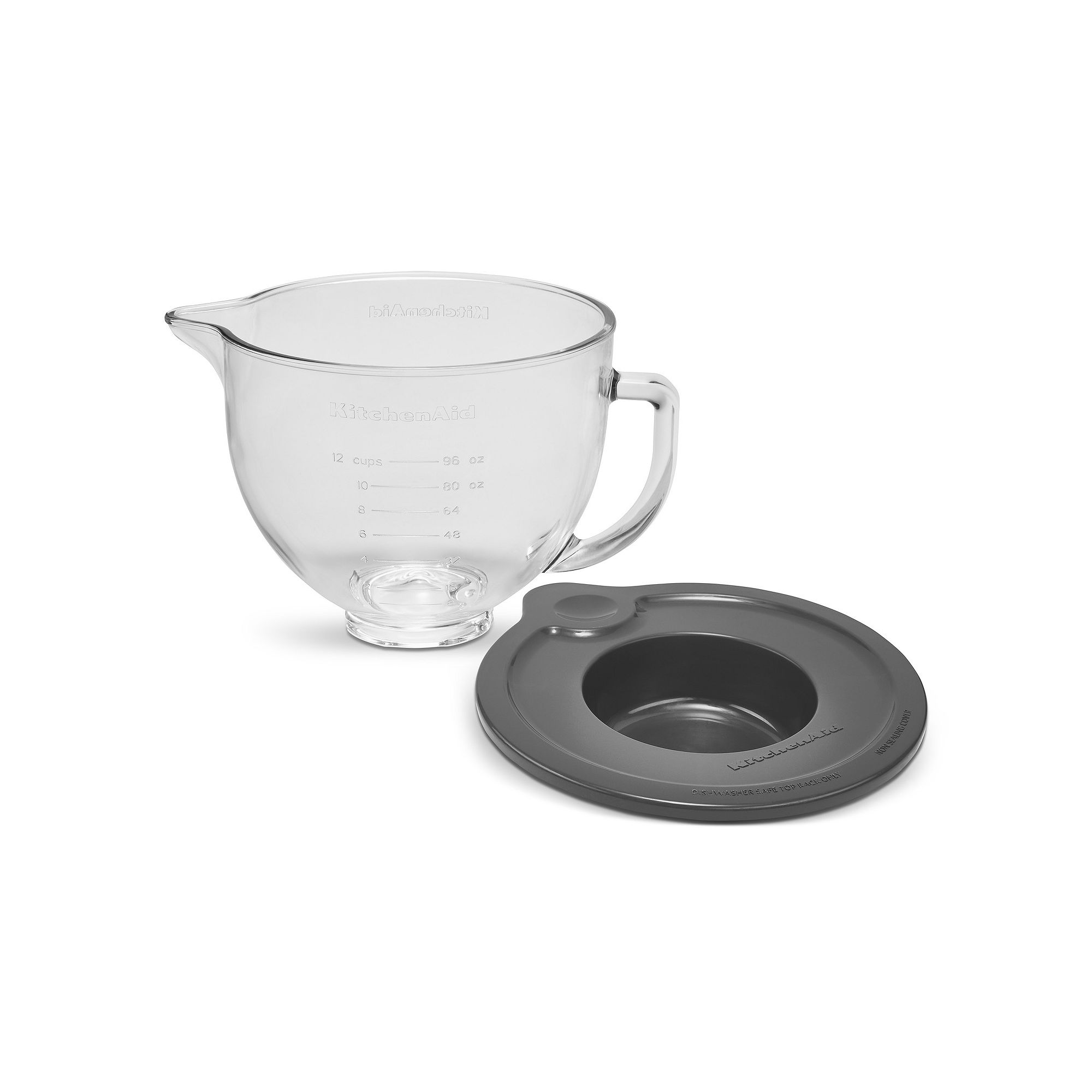 KitchenAid® 5 Quart Tilt-Head Glass Bowl with Measurement Markings & Lid -