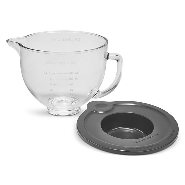 KitchenAid® 5 Quart Tilt-Head Glass Bowl with Measurement Markings & Lid -  KSM5GB