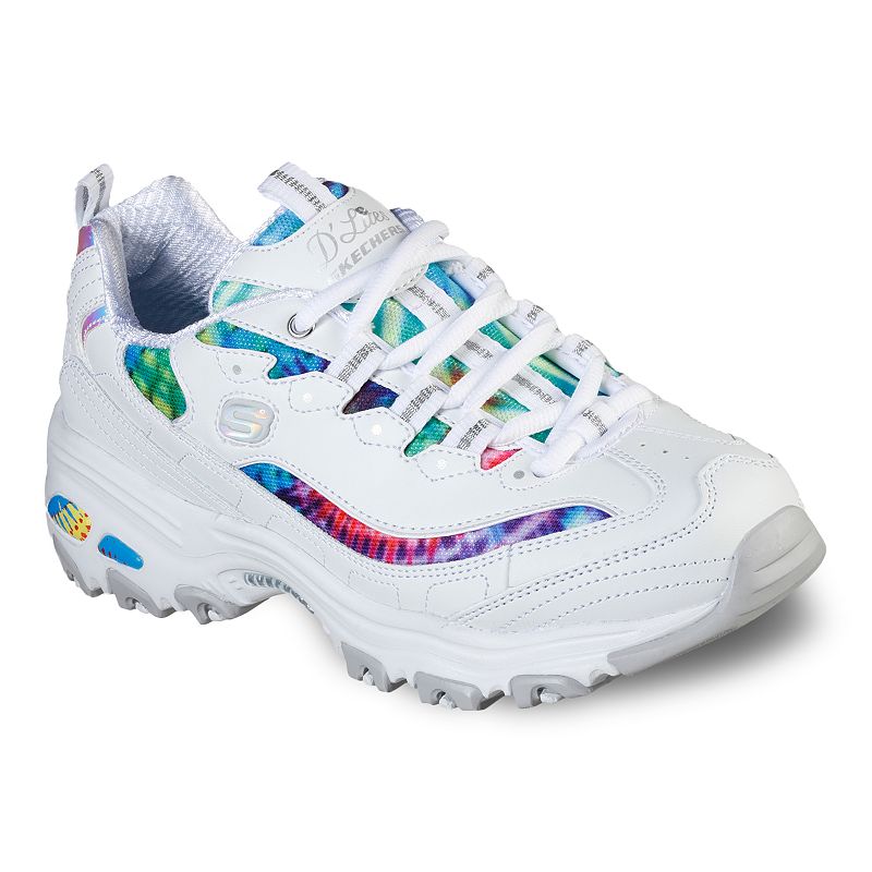 UPC 190872781197 product image for Skechers D'Lites Summer Fiesta Women's Sneakers, Size: 7, White | upcitemdb.com