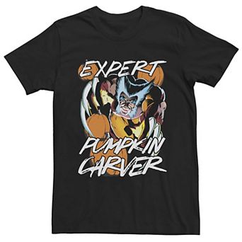 Men's Marvel Wolverine Expert Pumpkin Carver Halloween Tee